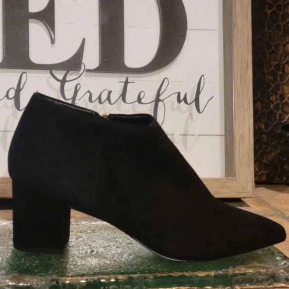 Steven by Steve Madden Bergen Black Suede Boot, Bootie Wmn Sz 9 5 - Picture 1 of 12